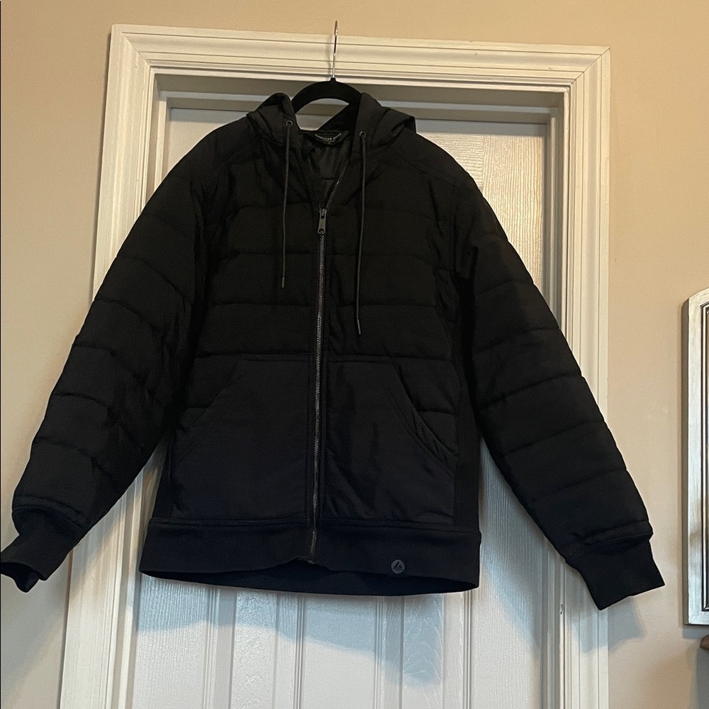 American Giant Black Hooded Jacket